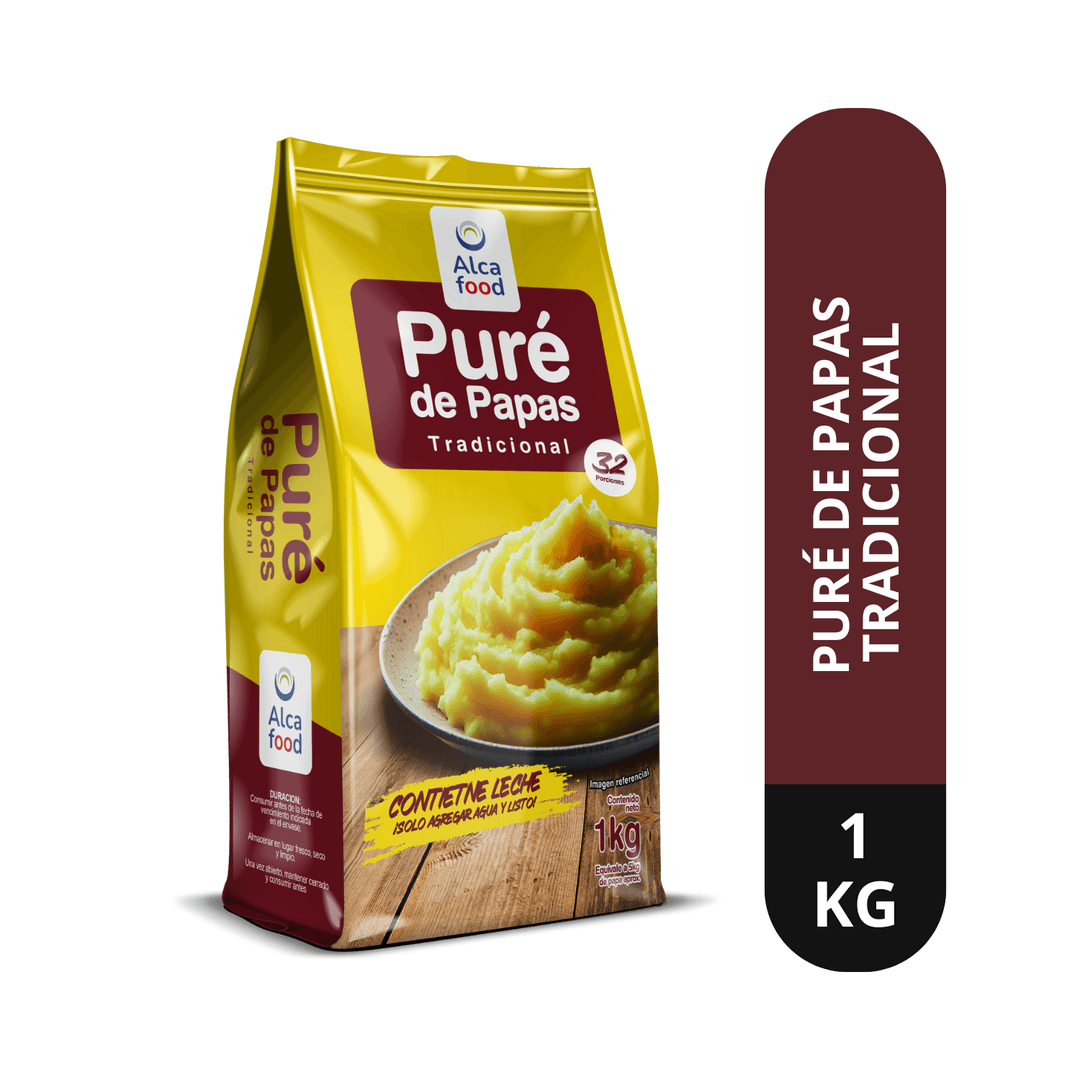 Caja Puré Tradicional Alcafood en formato 1kg
