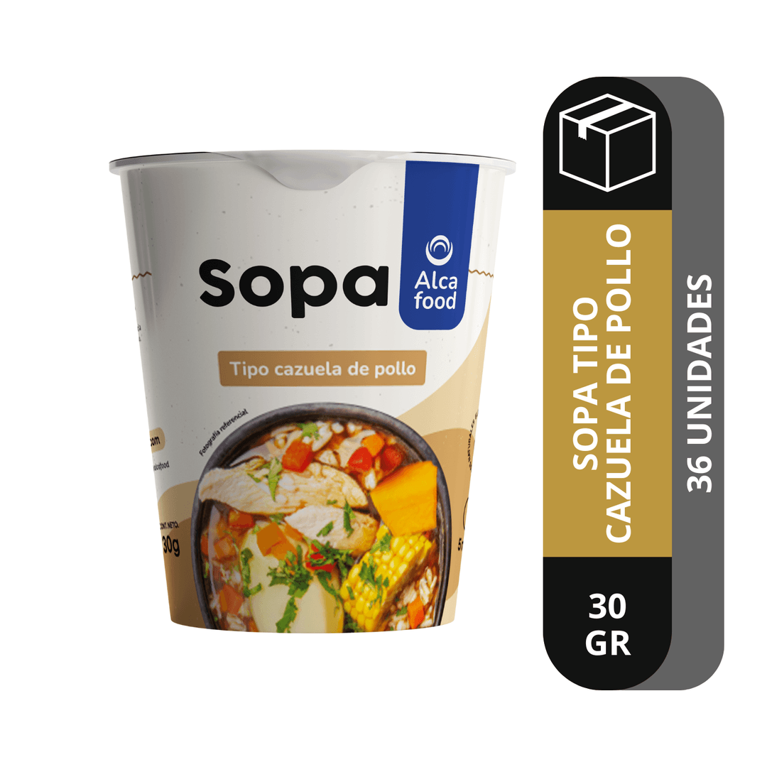 Caja Sopa para Uno con Trocitos de Pollo 30 g