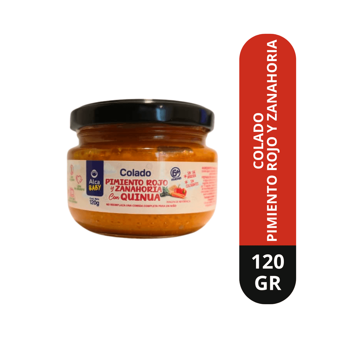 Colado Pimiento Rojo y Zanahoria con Quinua 120 g