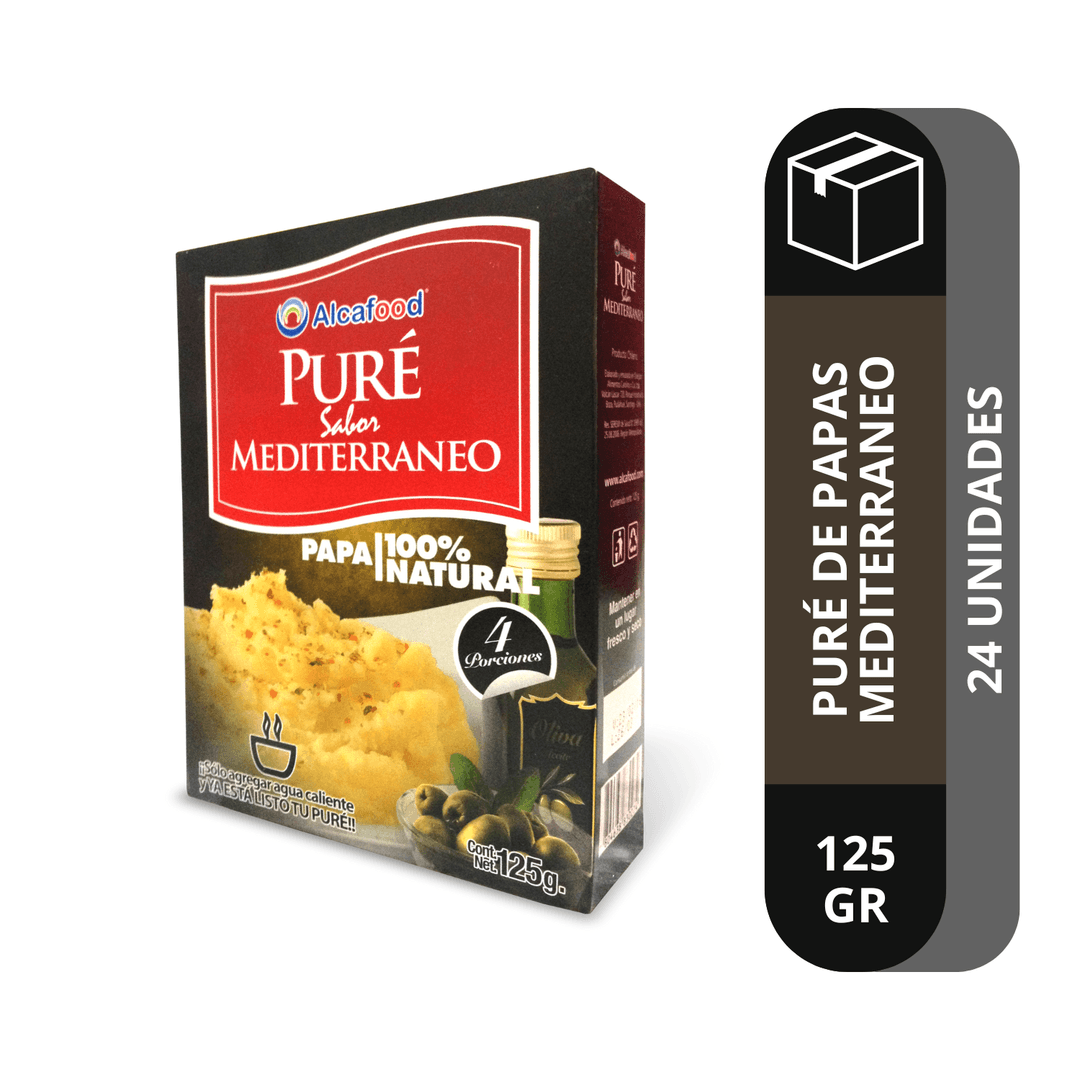 Caja Puré Mediterráneo  en Estuche de 125g
