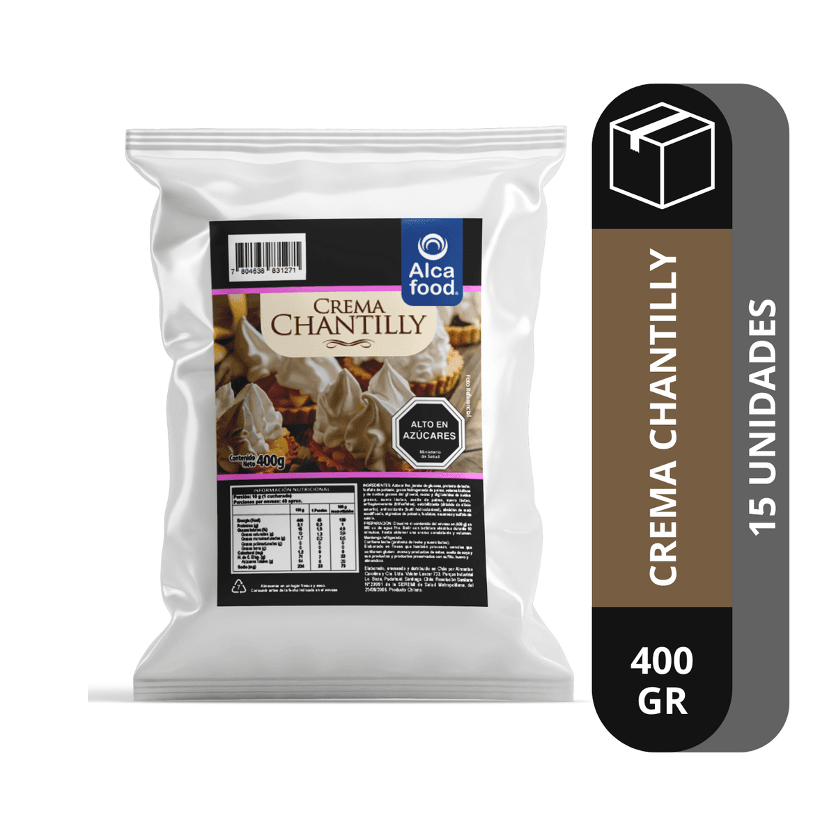 Caja Crema Chantilly 400g