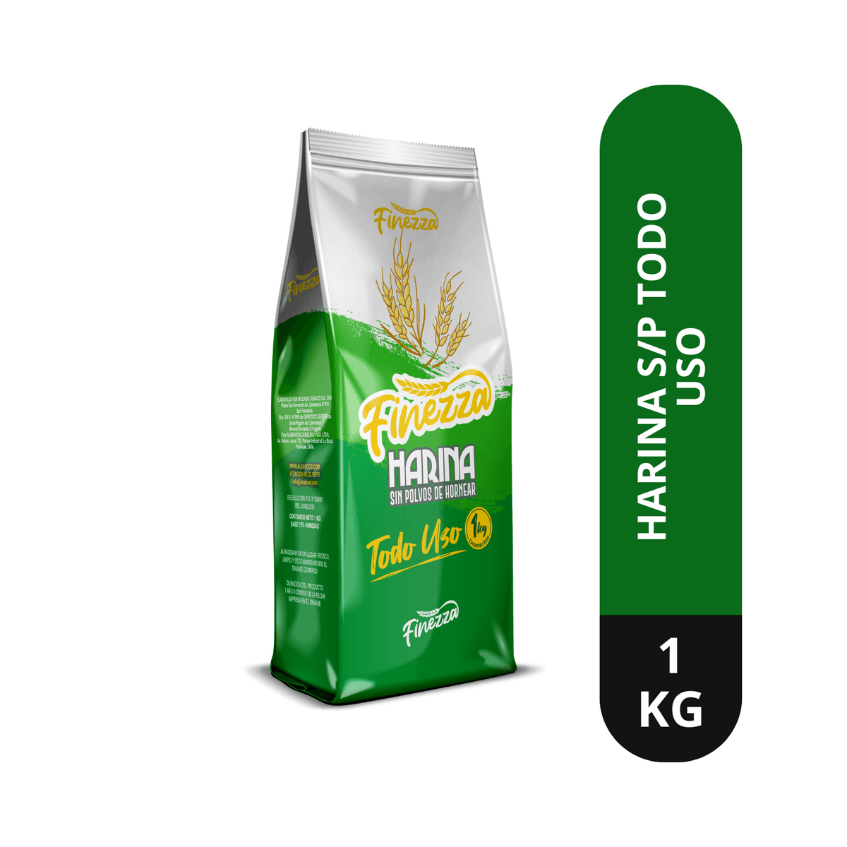 Harina Todo Uso Sin Polvos de Hornear 1kg - Finezza