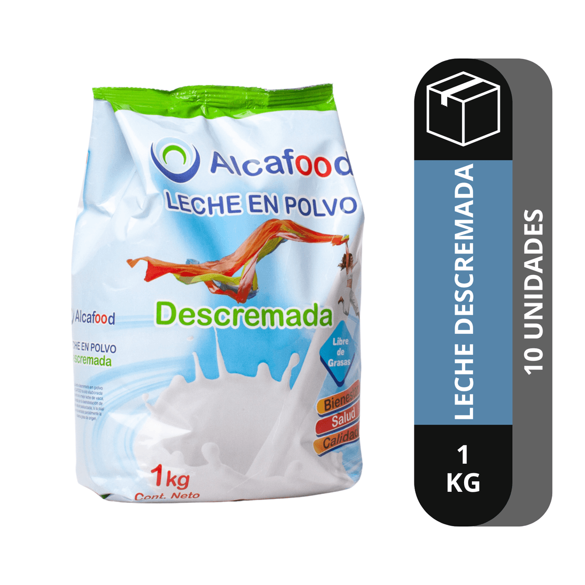 Caja Leche descremada 0% en 1kg