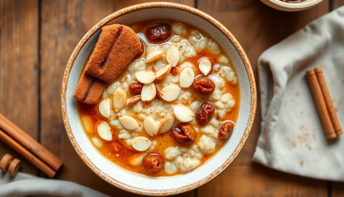 Avena Caliente con Pasas y Almendras