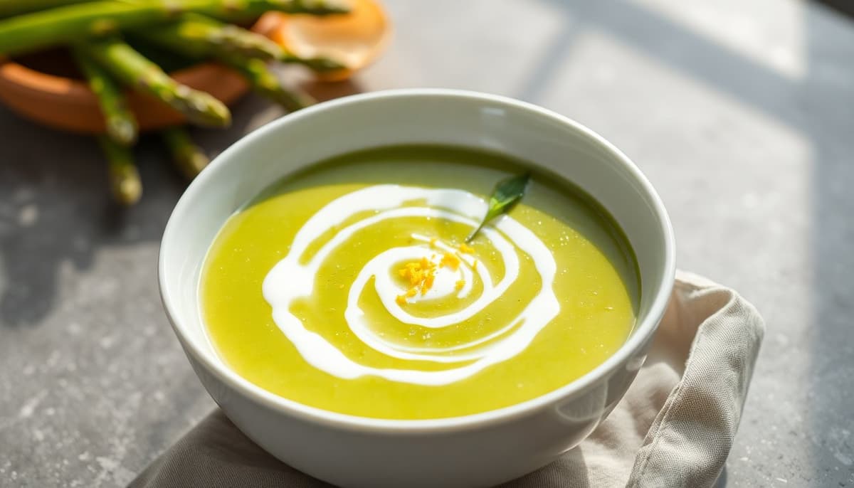 Crema de Esparragos al Limon