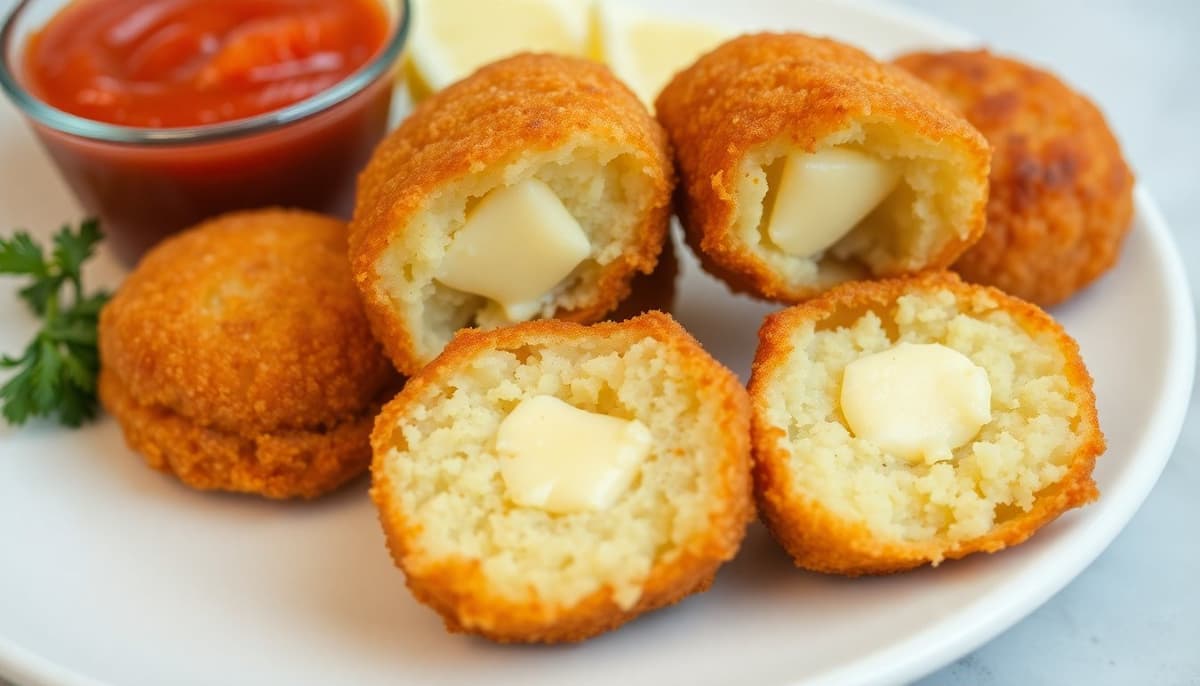Croquetas de Papa y Cuatro Quesos