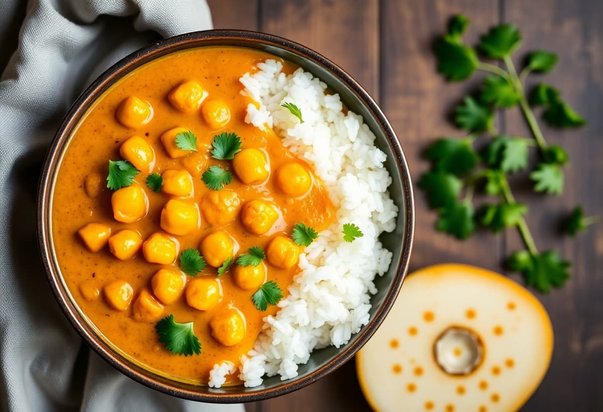 Garbanzos al Curry Rápido
