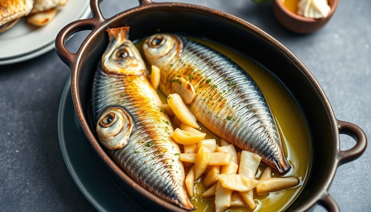 Jurel al Horno con Aceite de Oliva y Hierbas