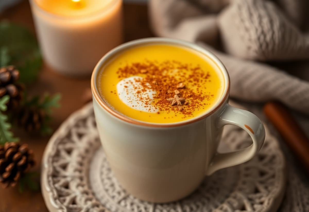 Leche Dorada con Cúrcuma y Canela