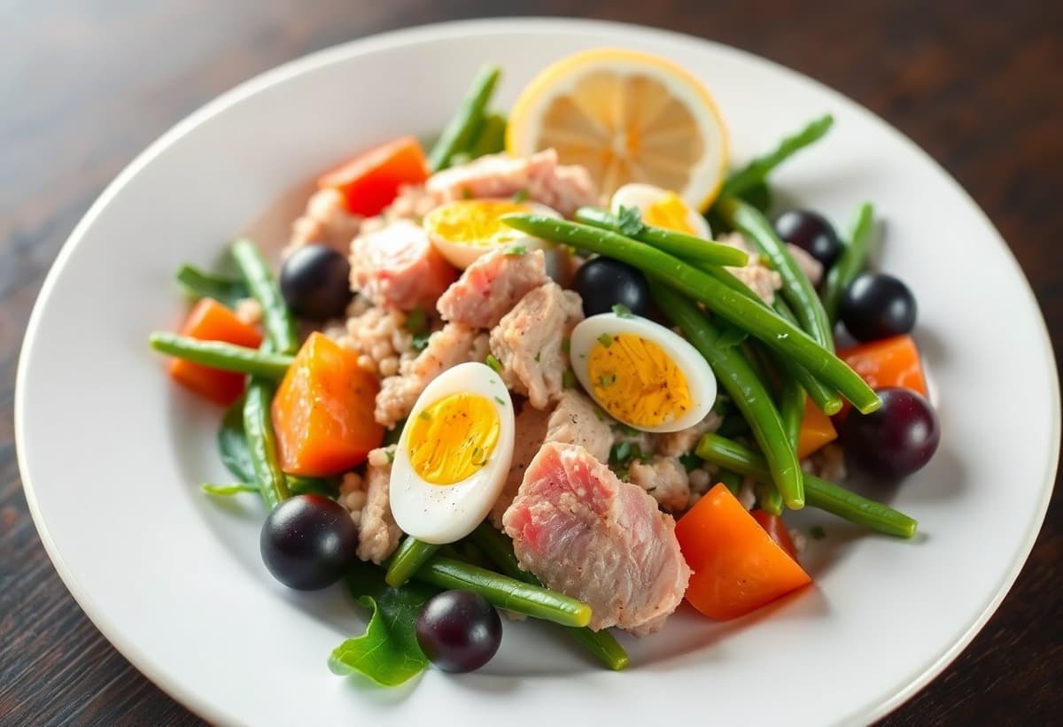 Ensalada Niçoise con Espárragos