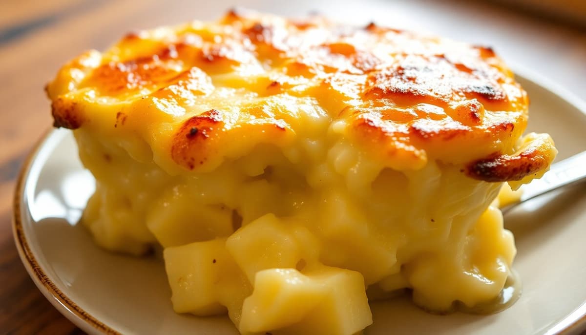 Papas Gratinadas con Crema y Queso