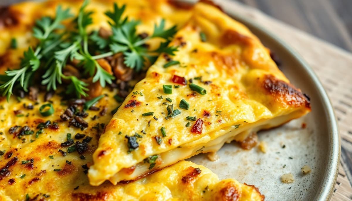 Tortilla de Papa al Horno con Pure Mediterraneo