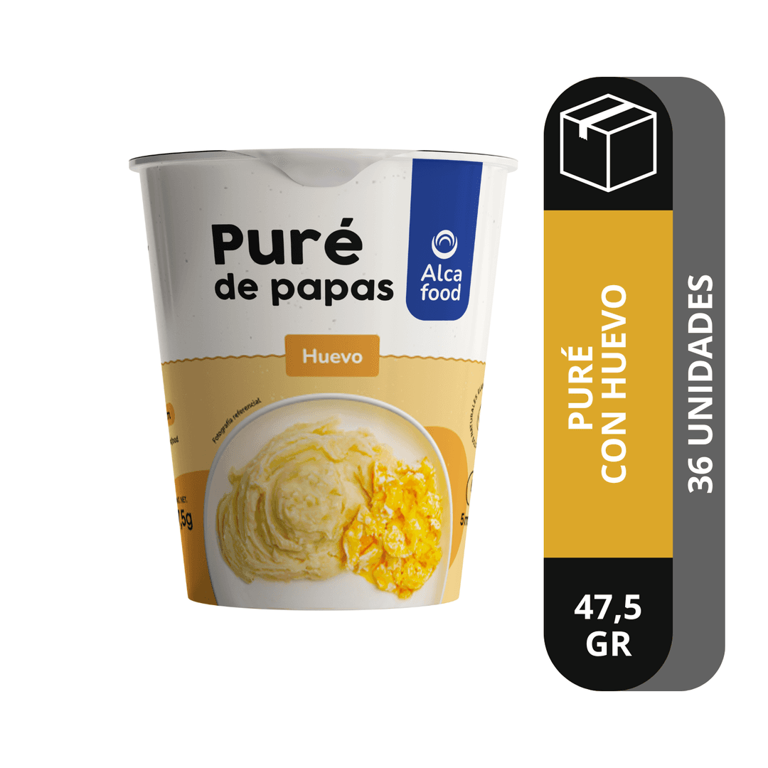 Caja Puré para Uno con huevo revuelto, en vaso 47 g