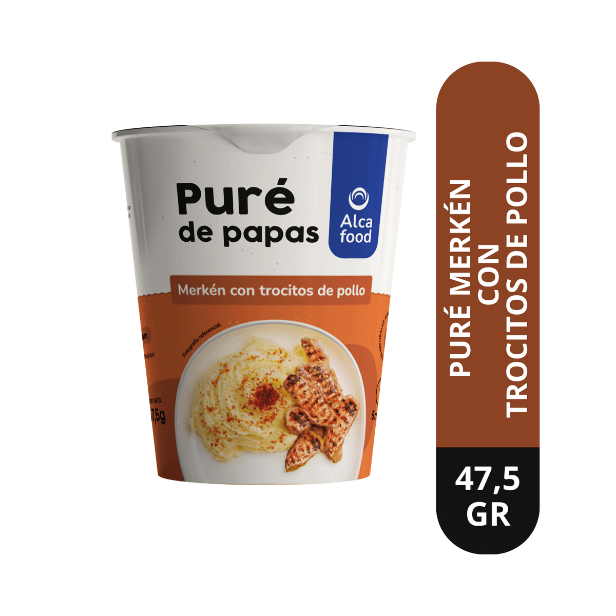 Puré para Uno Merquén en Vaso con Trocitos de Pollo 47,5g