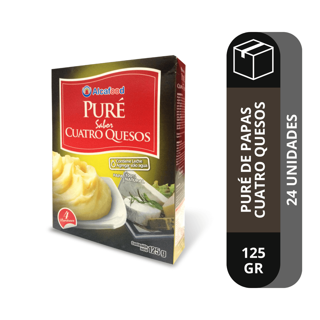 Caja Puré Cuatro Quesos en Estuche 125 g