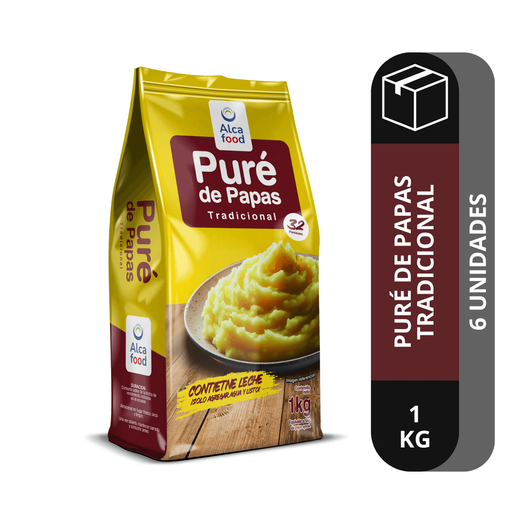 Caja Puré Tradicional Alcafood 1 kg