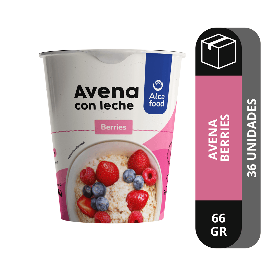 Caja Avena Instantánea Para Uno con Leche y Berries 66g