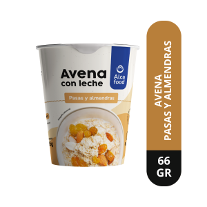 Avena Instantánea Para Uno con Leche Pasas y Almendras 66g
