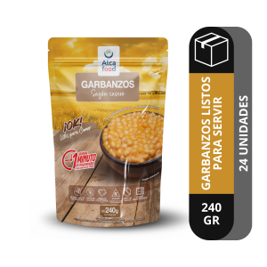 Caja Garbanzos Listos para Comer – Alcafood (Pouch 240g)
